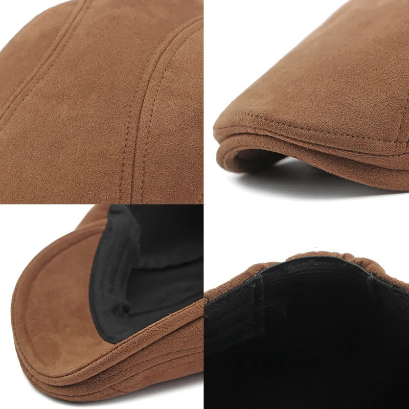 Fashion Berets Men Women Spring Autumn Suede Hats Herringbone Flat Cap Classical Artist Painter Hat Male Female Beret Cap Gorras 250723