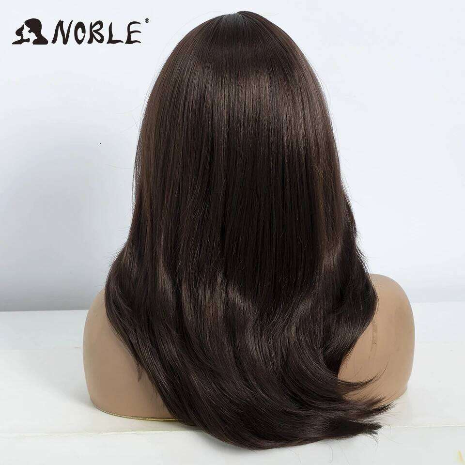 Noble Synthetic Front Ombre Human Hair Straight Cosplay Part Blonde Wigs For Women Synthetic Lace Wig
