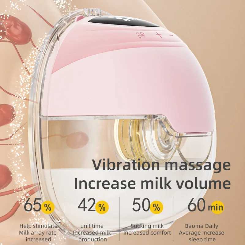 Postpartum Wearable Hands-free Electric Breast Milk Puller Breastfeeding Pump Electric Extractor Boobs Hood Suction Device X250724