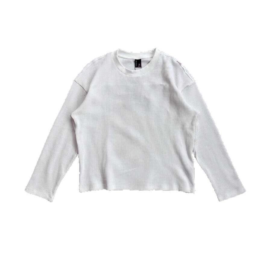 Plum Blossom Embroidery Fashion T-Shirt For Men Loose Casual White Round Neck Long Sleeve Top Hip Hop B5