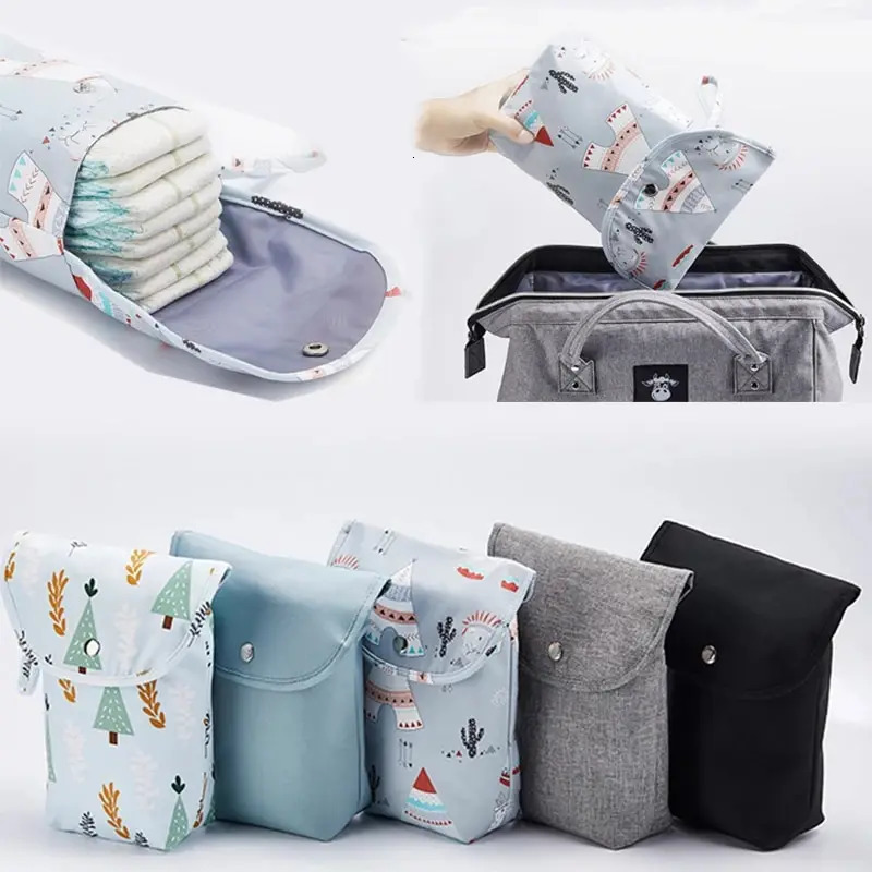 Baby Diaper Bag Waterproof Wet Dry Pack Mummy Storage Pouch Nappy Organizer Insert Tote Purse Travel Stroller Carry Bag 250724