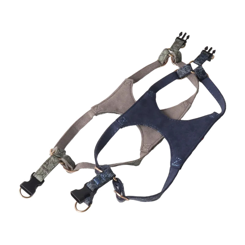 No Pull Dog Harness with Multifunction Dog Leash, Fashion Print, Suede Lining, Soft Adjustable No Choke Escape Proof Pet Harness Vest for Extra Small 
