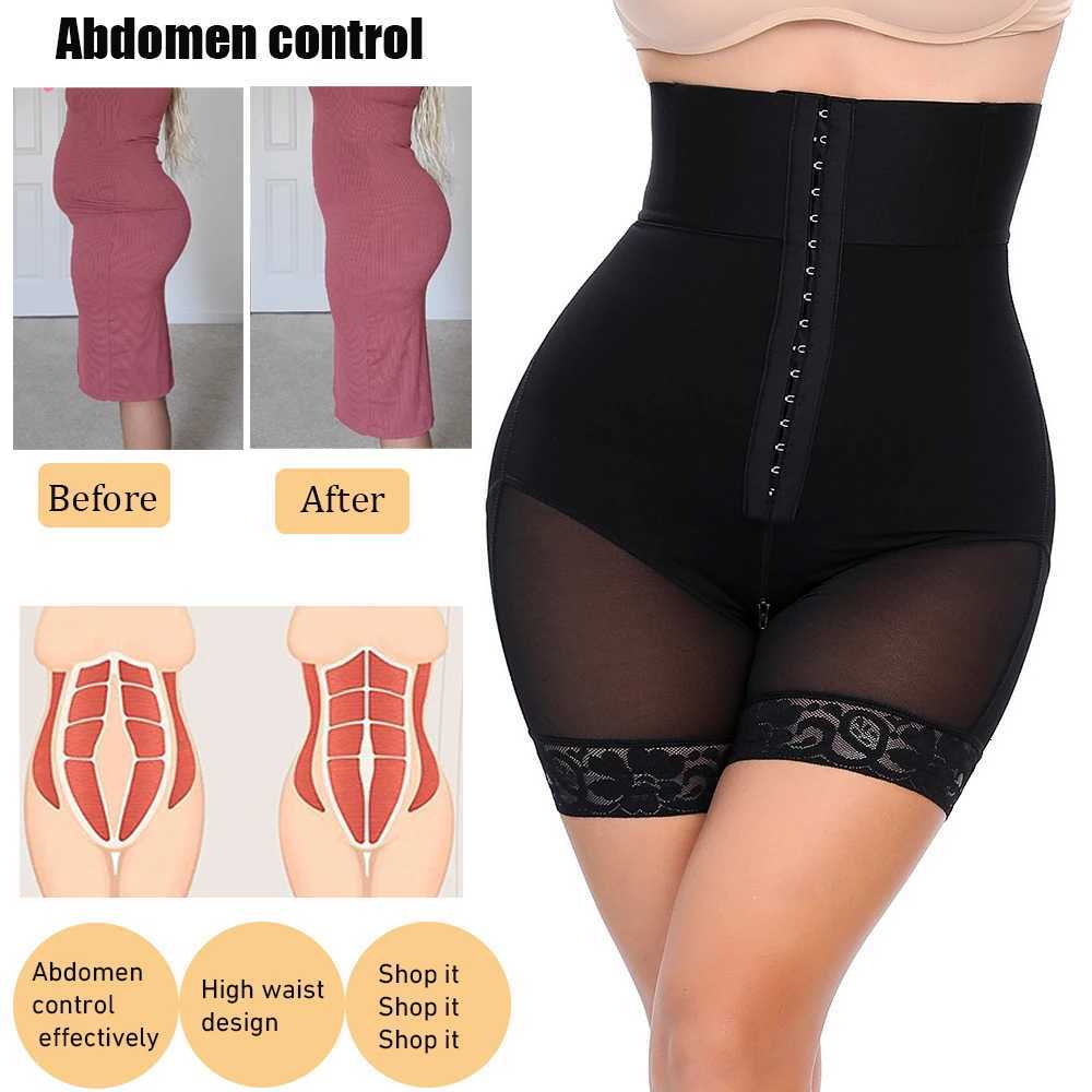 Body Shapewear Panties Firm Abdomen Control Hooks High Waist Reducing and Shaping Body Shaper Girdles W250724
