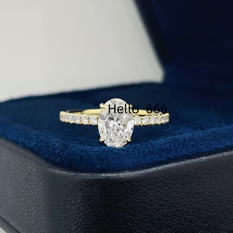 IGI GIA Certified HPHT CVD VVS1 Lab Grown Oval Cut Diamond 1CT 18K Solid Gold Jewelry Engagement Ring Women
