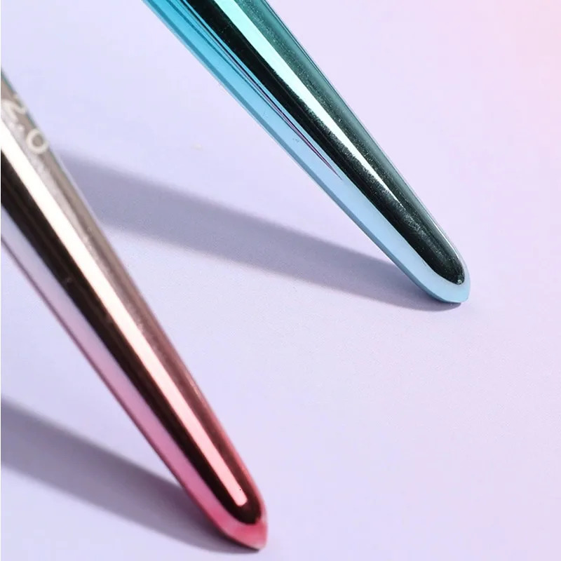1Pc Metal Handle Kolinsky Nail Liner Brush Nail Painting Pen Acrylic UV Gel Brushes Crystal Manicure Tool Nail Brush 250716