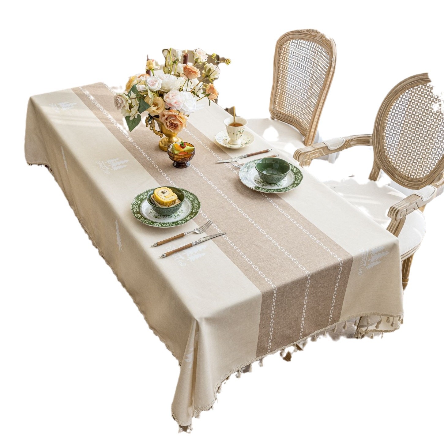 YL-36871 tablecloth imitation linen printing waterproof and oil-proof washable Bohemian ethnic style table cloth rectangular coffee table desk