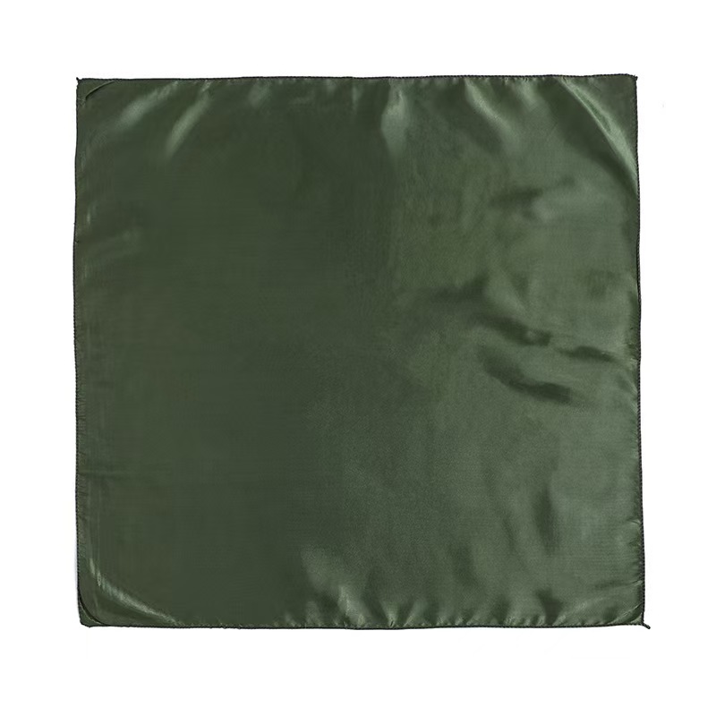 T1297 Spring solid color small square scarf simple all-match silk scarf fruit color scarf