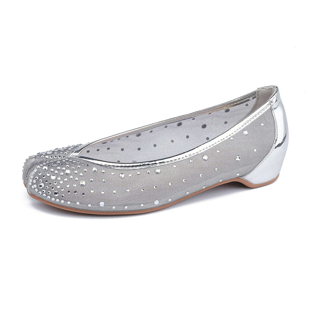 Su Yinyin Autumn New Fashionable Outdoor Pig Trotter with Lace-up Heel and Mesh Breathable Flat 2025 French Style Single Shoes