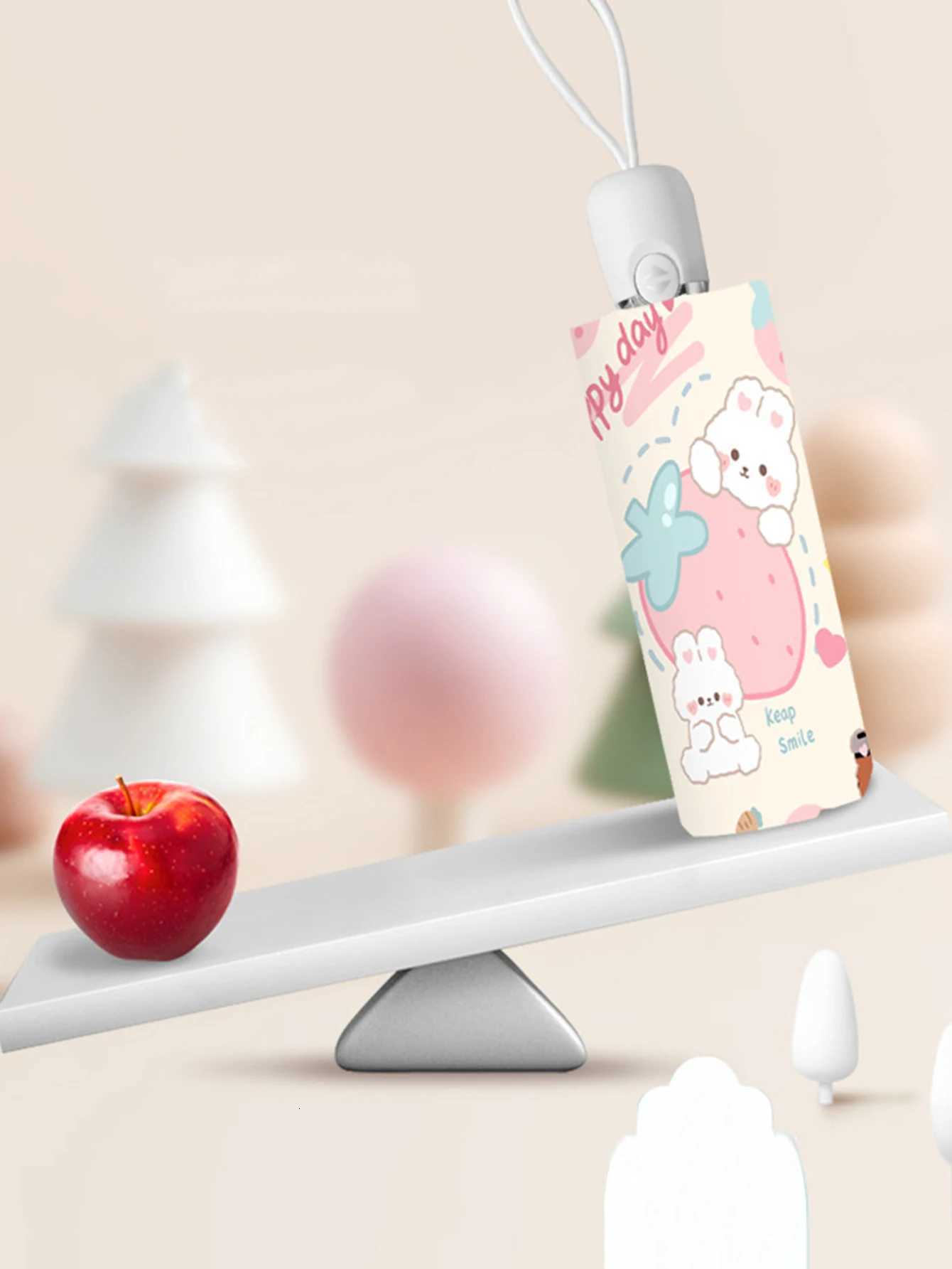 Sun Umbrella Fully Automatic Umbrella Female Pink Rabbit Sunscreen Sun Umbrella Sun Umbrella Sun Rain Dual Use Umbrella Mini Fol R250724