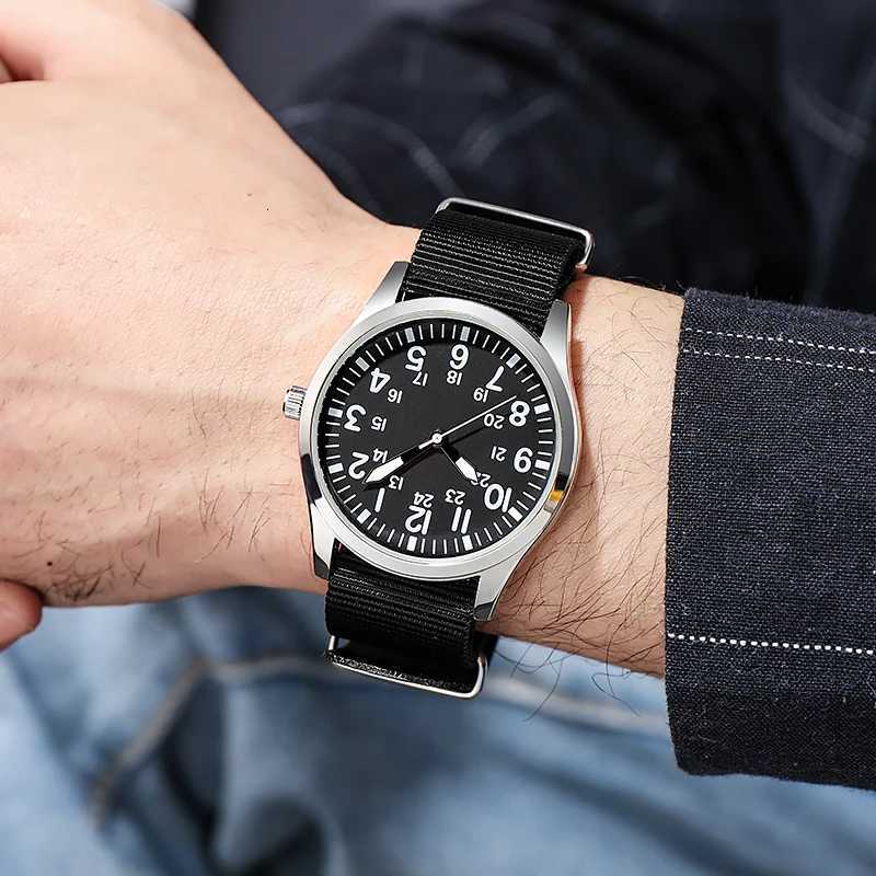Field Watch with Steel Band Easy Reading Japan Movement W250724