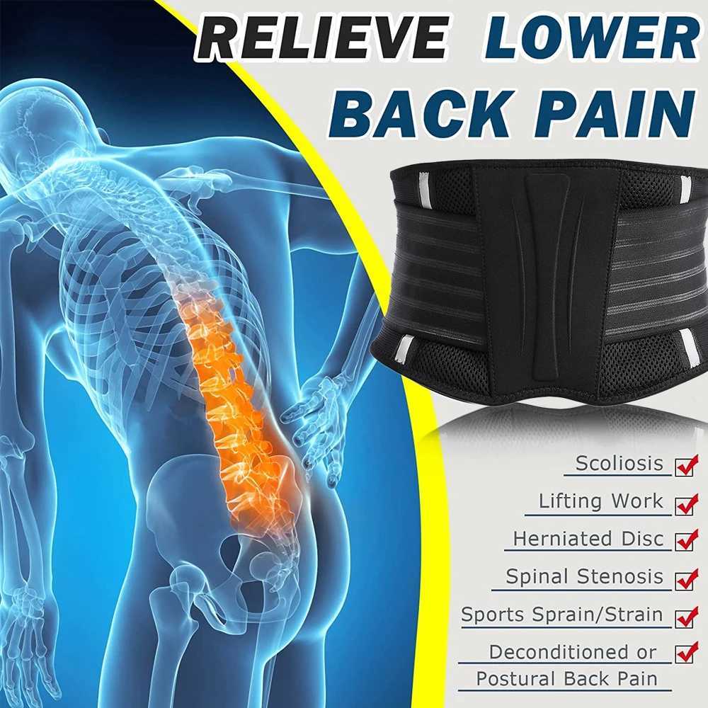 Professional Lumbar Support Belt 1PC - 3D Weaving Tech for Weightlifting Sciatica Pain Relief - Maximum Comfort Design W250724