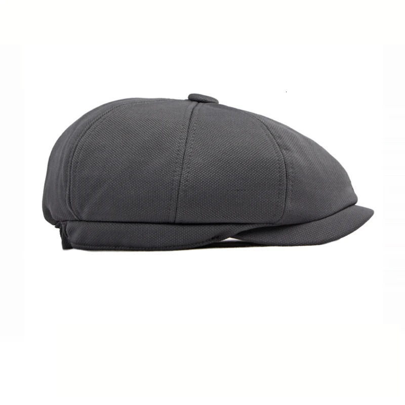 Spring and summer outdoor hats for men British retro fashion octagon casual cap for women simple sboy hat 250723