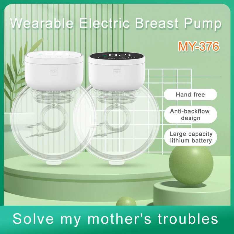 New Upgrades Wearable Breast Pump Hands Free Electric Portable Wearable Breast Pumps BPA-Free Breastfeeding Milk Collector X250724