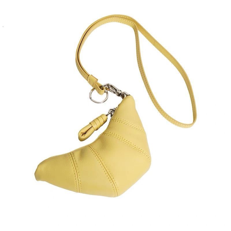 Retro Exquisite Hand-held Hanging Rope Women's Coin Wallet Free Shipping Designer Luxury Niche Mini Croissant Casual Key Bag Handbag