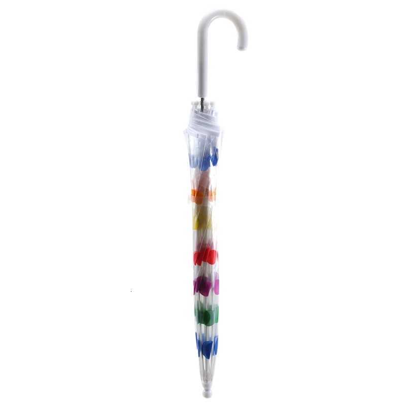 Kids Clear Bubble Umbrella Mens And Womens Childrens Umbrellas Transparent Long Handle Fashion Umbrella R250724