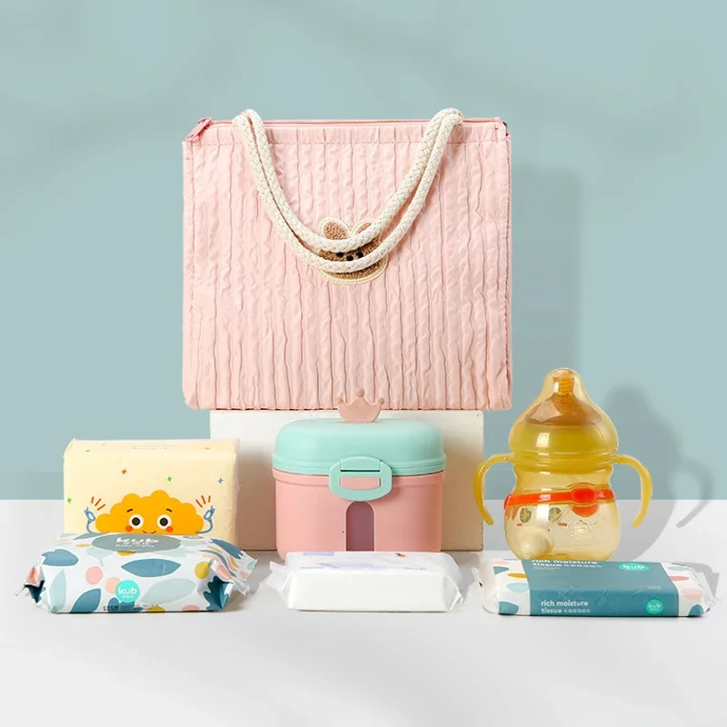Maternity Bag Cute Bear Baby Diaper Lightweight Portable Handbags Mummy Outdoor Nappy Storage Bags Insulated Lunch Bags 250724