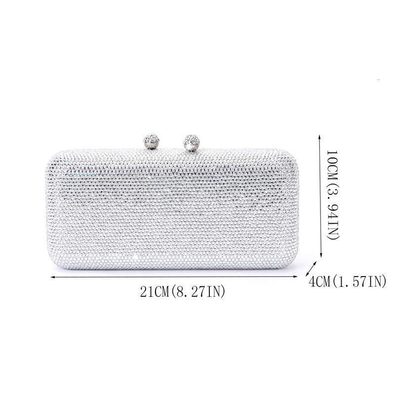 Designer Luxury Evening Diamond New Evening Shiny Ladies Clutch fashion Party Chain Square Bag