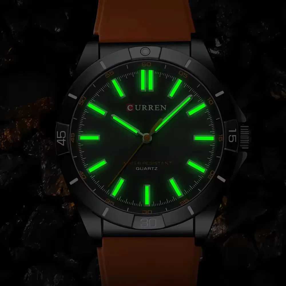 8449 Fashion Mens Watch Military Sport Quartz Wrist Watch Silicone Strap Life Waterproof Luminous Mens Clock Reloj Hombr W250724