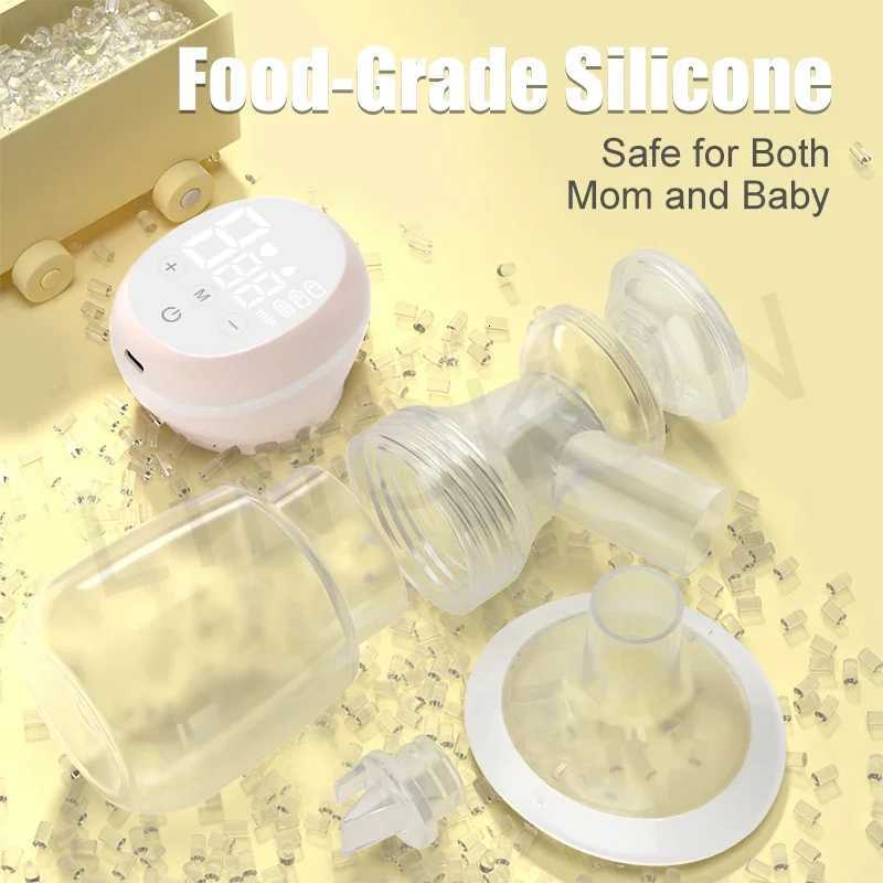 Rechargeable Breast Pump Low Noise Electric Milk Puller Automatic Milker Comfort Breastfeeding Postpartum Care 180ML Milk Bottle X2507241