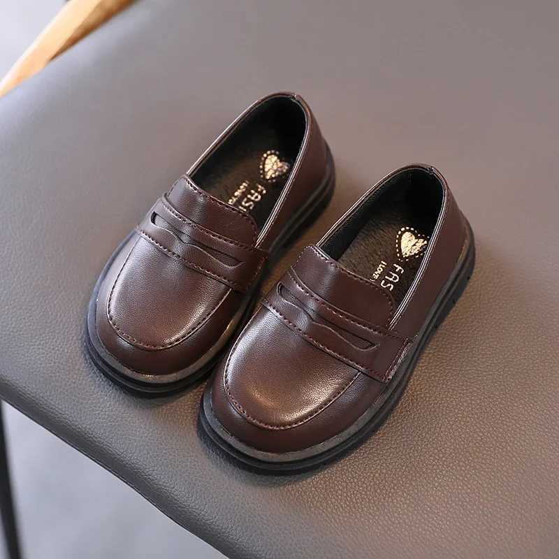 21-36 Children Leather Shoes for Boys Girls Kids Loafers Slip-on School Flats Casual Sneakers for Weddings and Formal Occasions XJ250724