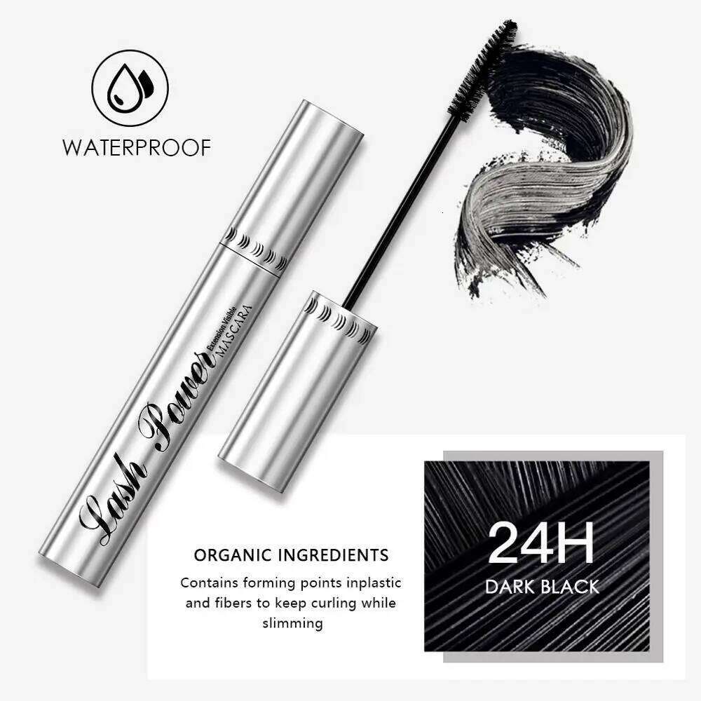QIBEST Waterproof Black Eye Makeup Rimmel 4D Eyelash Cosmetics Curling Thick Eyelashes Silk Fiber Volume Mascara X250724