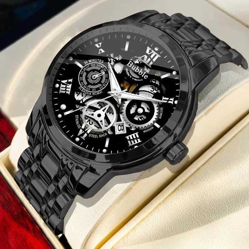 UTHAI Watch For Men Trendy High End Light Luxury Versatile Quartz Watches Waterproof Roman Hollow Relogio Masculino V009 W250724