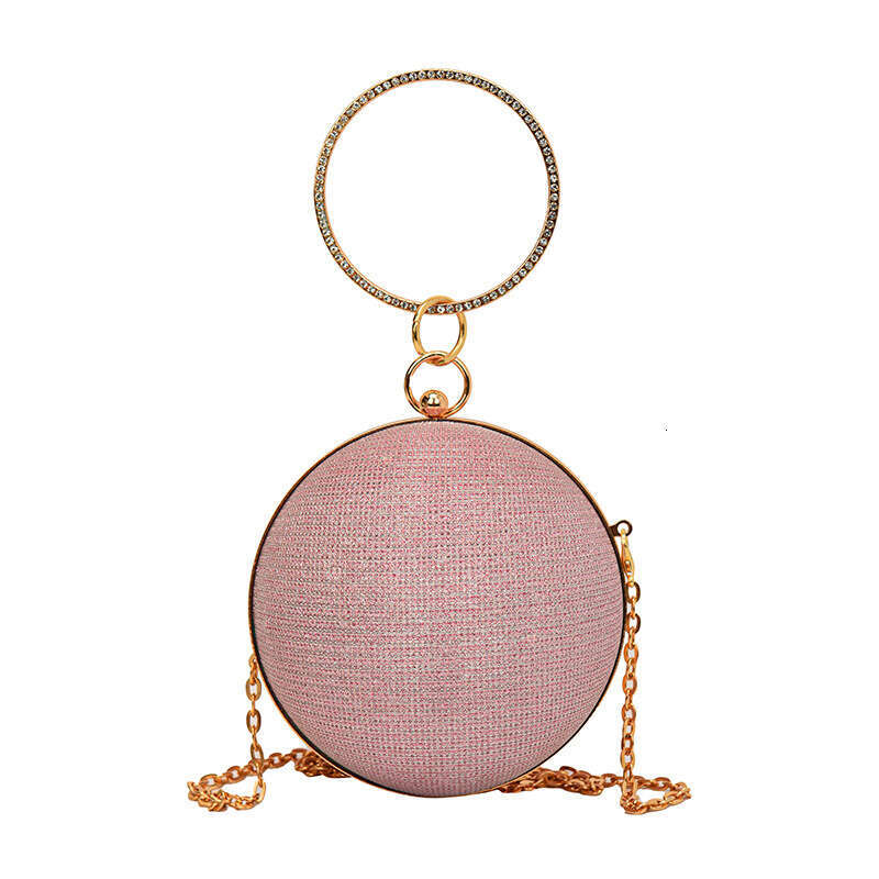 Niche Design Round Ball for Women New High-End Handheld Crossbody Chain Small Evening Mini Lipstick Bag