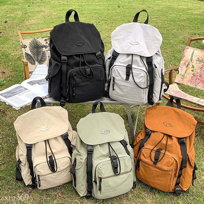 Workwear Style Men, High School and College Students, Outdoor Hiking Backpack for Women, Large Capacity Travel Backpack, Trendy Double Shoulder Bag