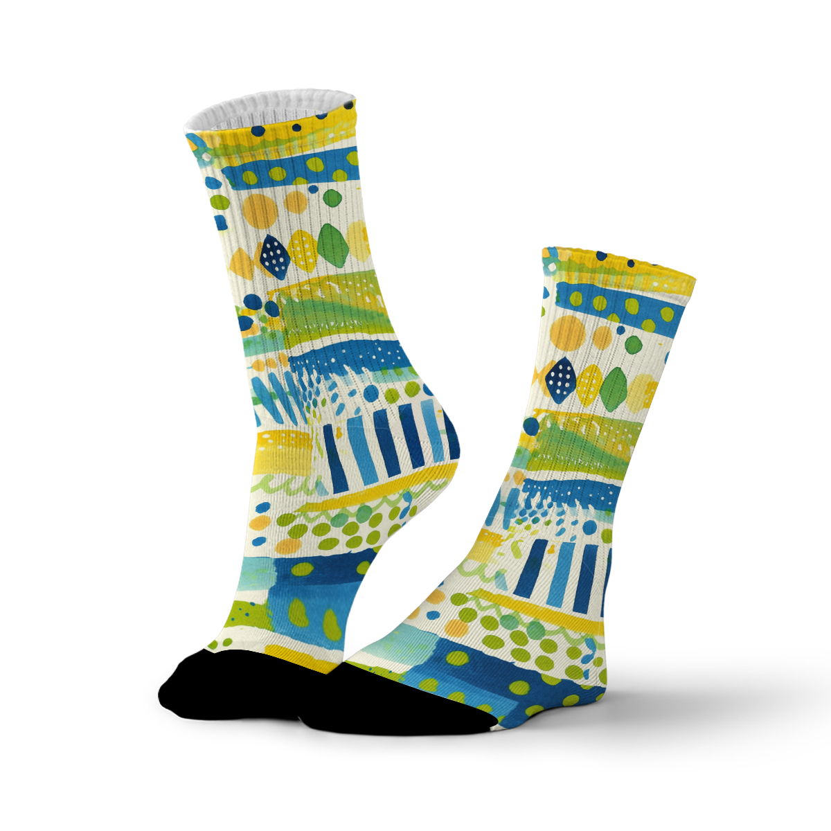 Colorful Abstract Pattern Unisex Tube Designer Socks C087