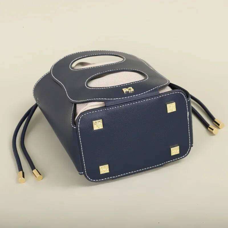 PG Women's Fashion Shoulder High Quality Crossbody Bag Brand 2024 New Trend Solid Color Cutout Tote