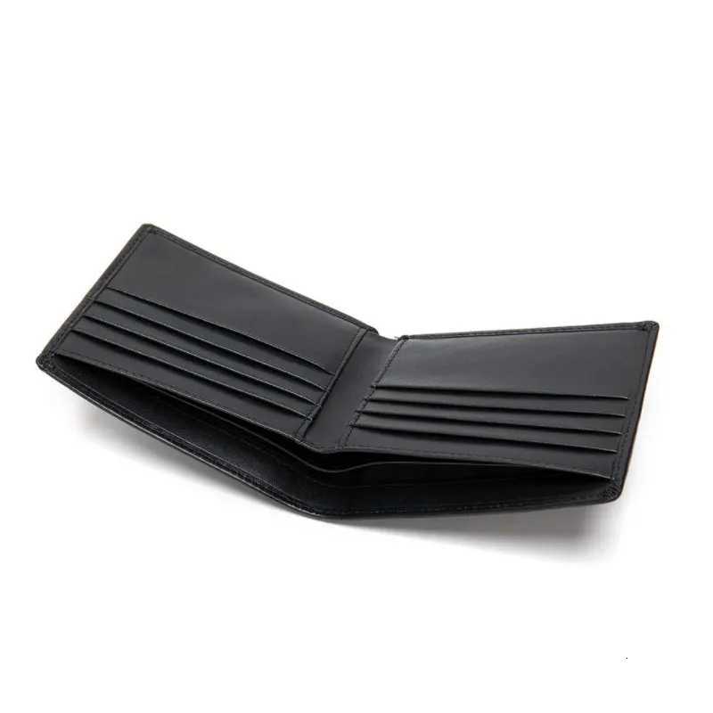 Soft Genuine Leather Wallet Mens Cow Leather Wallets Man Small card holder Wallets Balck Short Purse for Male Z250725