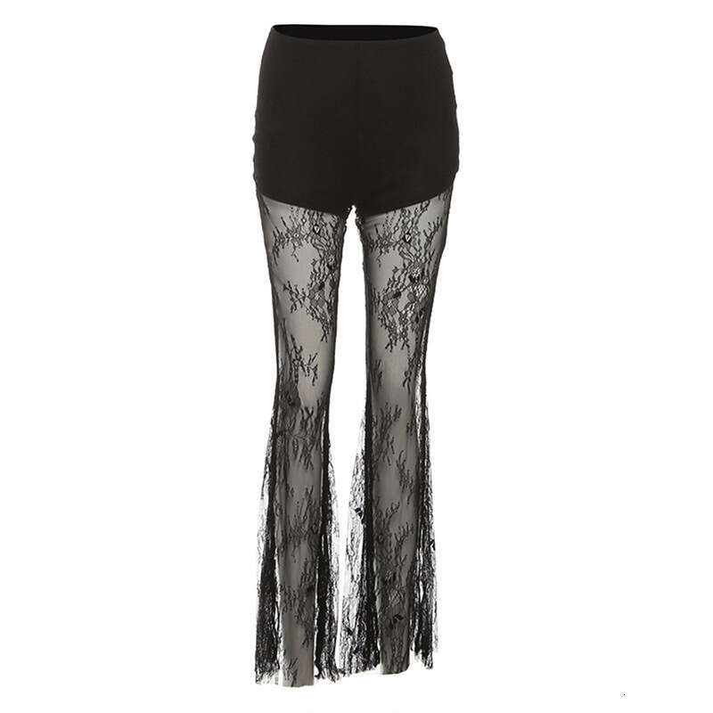 2025 Summer New Sexy Hot Girl Fashion Top Lace Trendy High Waist Skirt Set for Women 2db