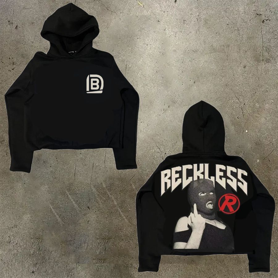 American Y2K Hip Hop Streetwear Punk Rock cartoon Print Oversized Loose Hoodie Sweatshirt Mens Womens Pullover Hoodie.