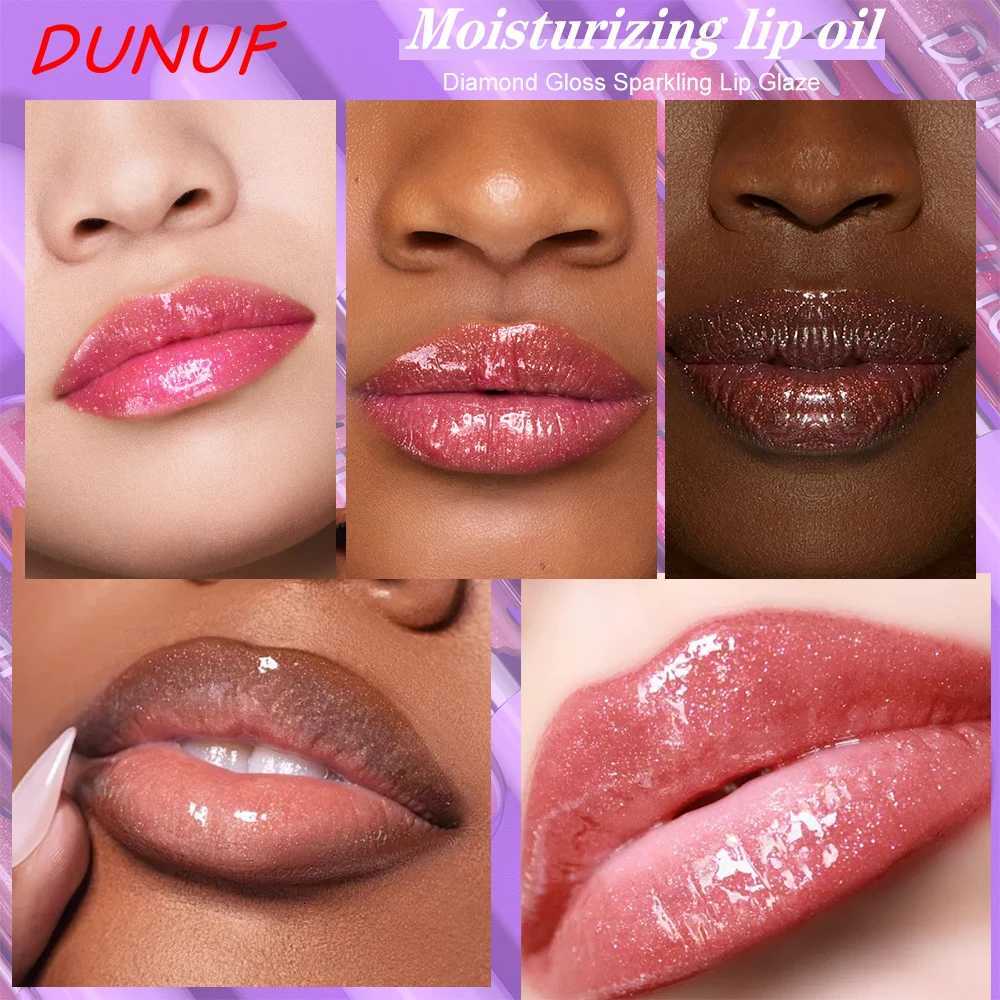 DUNUF 15 colors long-lasting moisturizing hydrating glossy easy to color lip gloss pearl fine flash mirror lip glazeXJ250724