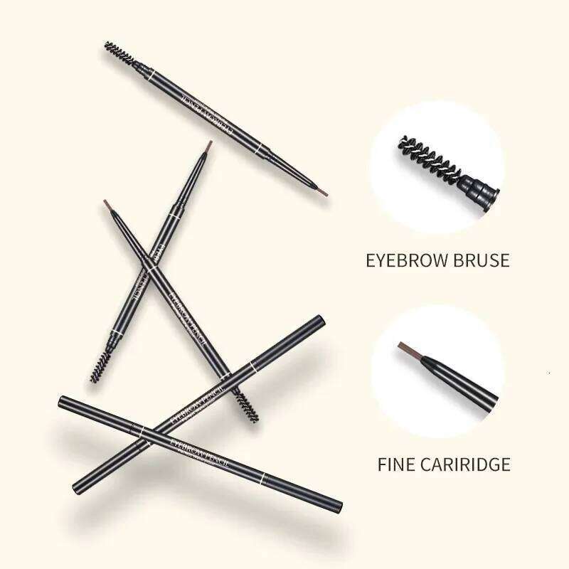 1.5mm Fine with Double Head Automatic Rotation, One Line Eyebrow Pencil Waterproof and Free Makeup Pen X250725