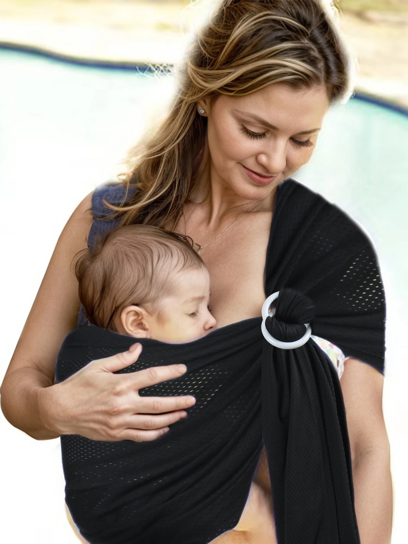 Baby Water Ring Sling | Lightweight Breathable Mesh Wrap for Infants borns Kids and Toddlers 250725