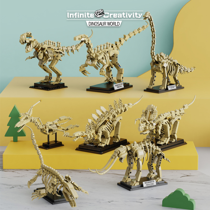 Tyrannosaurus Dinosaur Skeleton fossil Building blocks 81004
