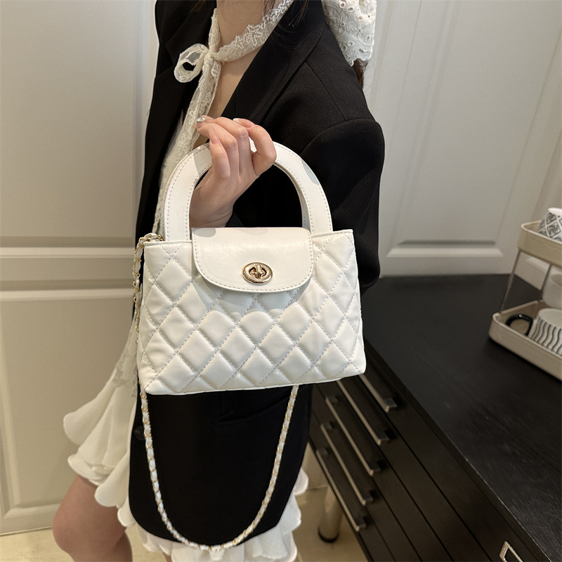 Designer Bag Shoulder Bag Luxury Bag Purse Crossbody Bag Fashion Commuter Handbag High Quality Leather Small Square Bag Light Color Large Capacity Shopping Bag