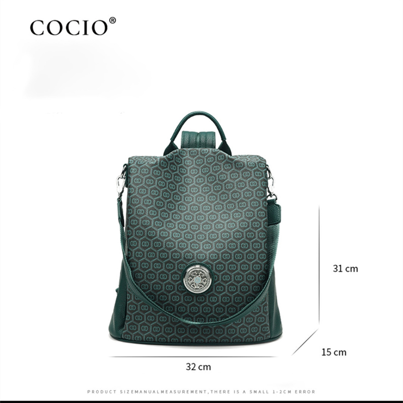 COCIO designer bag Hot selling tote bag womens bag large capacity new high-quality classic green handbag