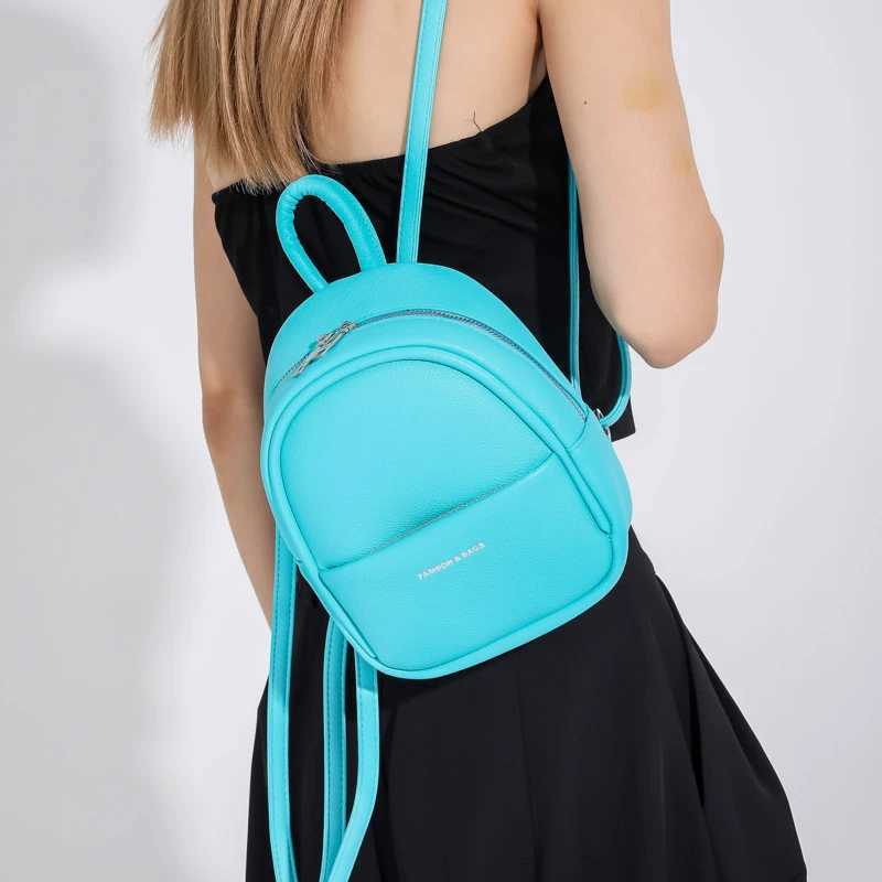 Brand Designer Luxury Wen Backpack Mini Soft Touch Multi-Functional Small Backpack Fem Ladies Shoulder Bag Girl Purse Black Y250724