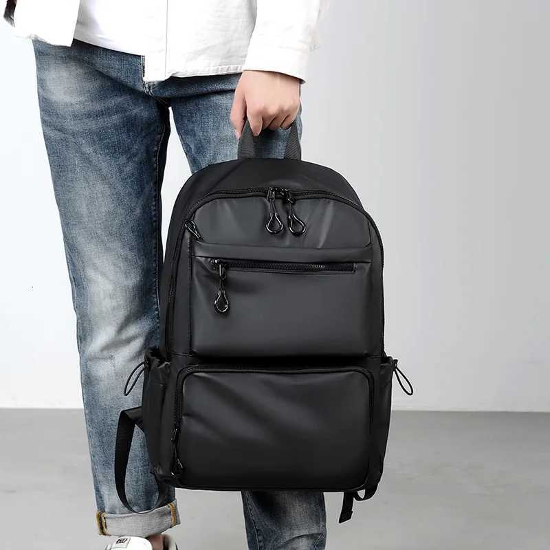 Mens Casual Backpack Business Backpack Computer Bag Korean Style Trend Student Backpack Travel Backpack Bags Backpack Y250724