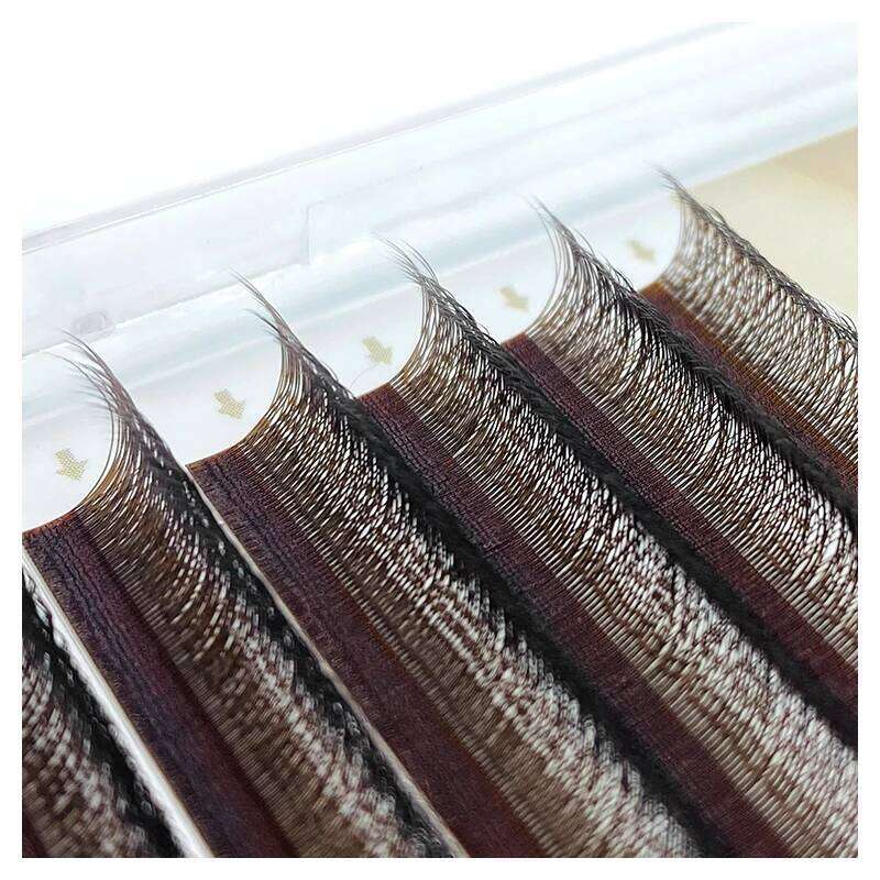 NATUHANA W-Shaped 5D 4D Colorful Eyelash Extensions Premade Volume Fans W Shape Lashes Natural Soft False Eyelashes