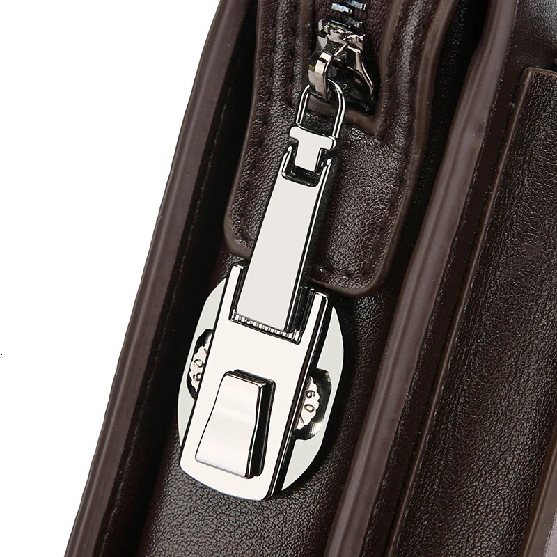 High quality solid color leather password lock n mens business handbags wallet card bag bag clutches 250723