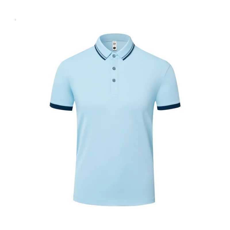 2025 New Mens Short Sleeve Solid Color Polo Shirt Breathable Comfortable and Elastic Top New Casual Business Style Polo ShirtXJ250725