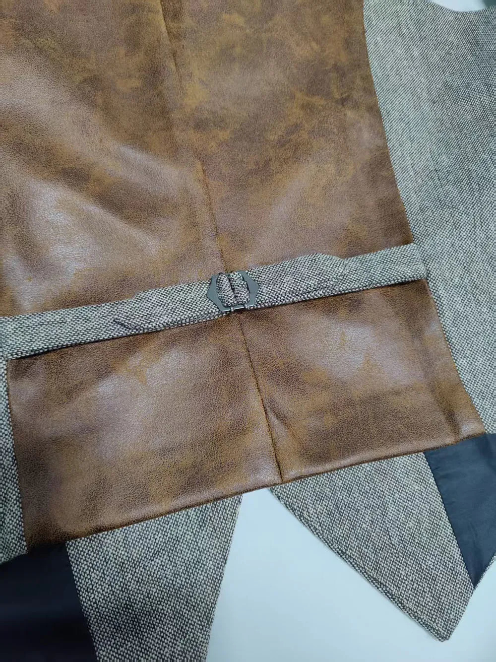 Sleeveless Vest for Men Slim Fit Waistcoat with Belt Stylish Outerwear Summer Trendy Top 250725