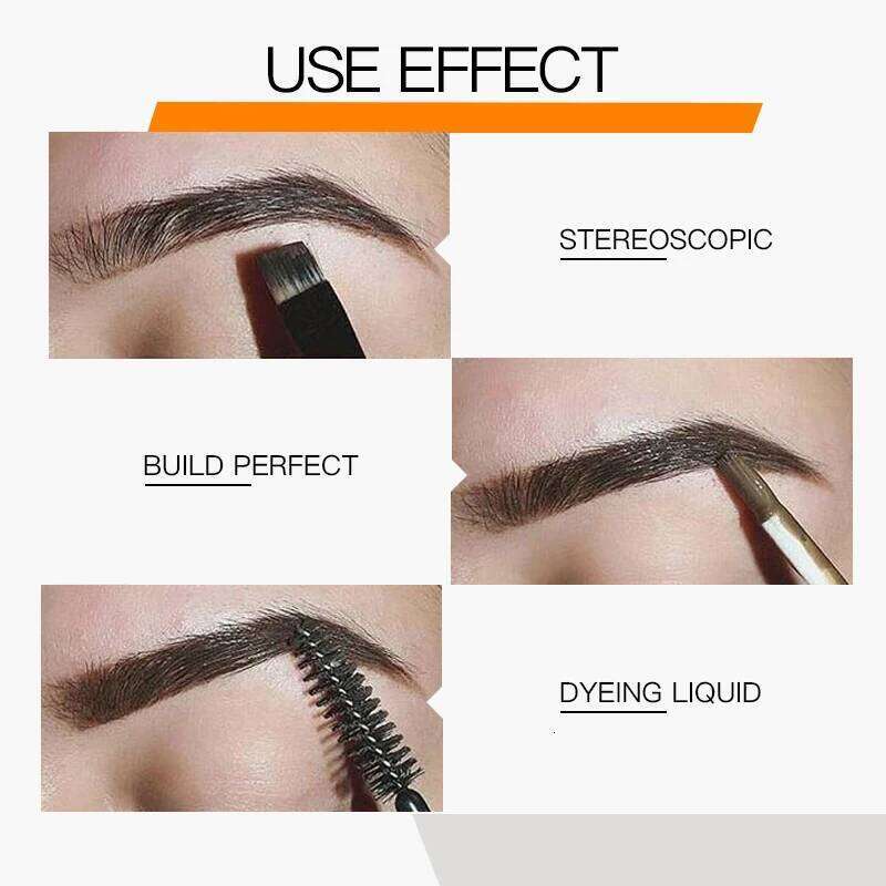 Waterproof Liquid Eyebrow Gels-24Hours Long Lasting Sdge-Proof Tinted Makeup Color Brow Ge X250725