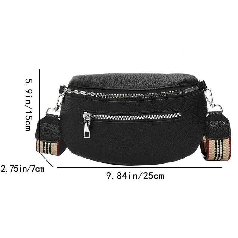PU Leather Banana Bag Wen Ch Waist Bag Fanny Pack Sling Crossbody Shoulder Bag Ch Bum Belt Bag Half Mo Hobo Bag Y250724
