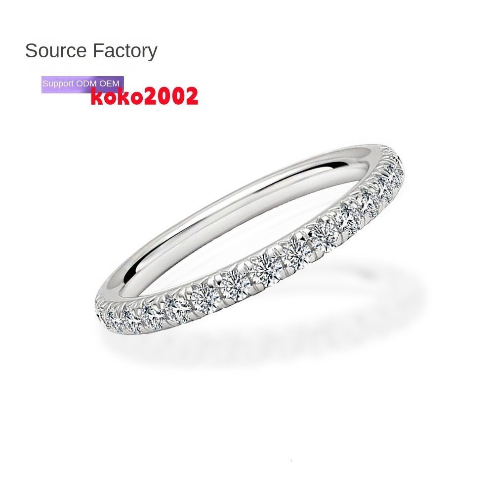 Explosive S925 Silver Moissanite Ring Luxury High-End Simple Design Womens All-Match Little Red Riding Book Tiktok Live Ring