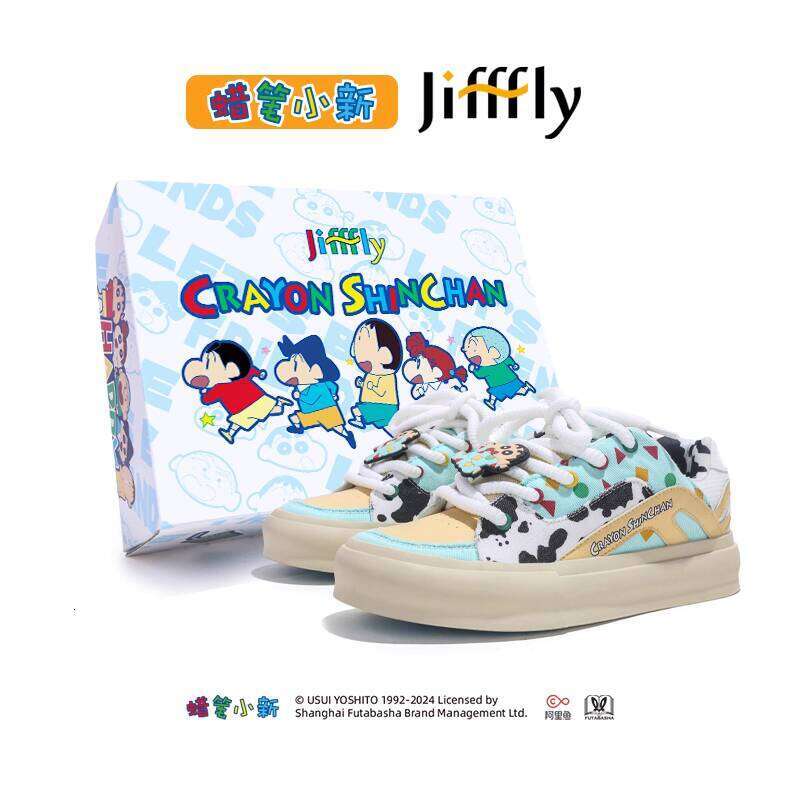 Crayon Shin-chan Collaboration Jifffly Women's Sneakers 2025 Summer New Ins Trend Versatile Casual Loafers