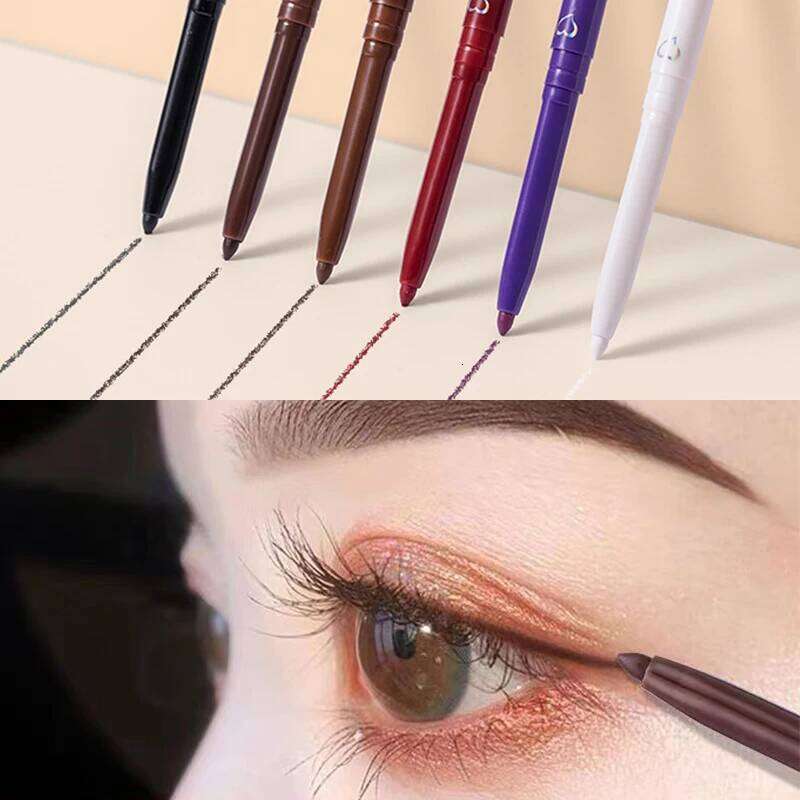 Waterproof Eyeliner Gel Pencil Quick Dry Silky Crayon Eye Liner Long Last Matte Black Brown Silkworm Pen Makeup Cosmetics X250725 X25